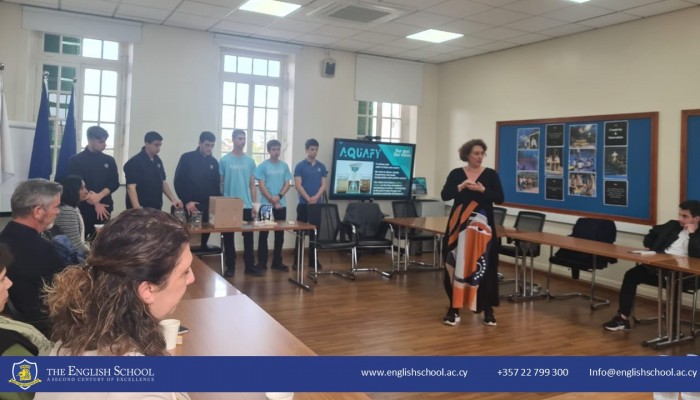 Aquafy Students Host A.G. Leventis Foundation President
